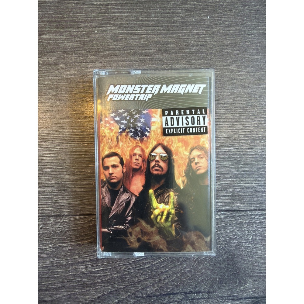 Monster Magnet Powertrip Cassette (A&M 1998) w/Parental Advisory Sticker